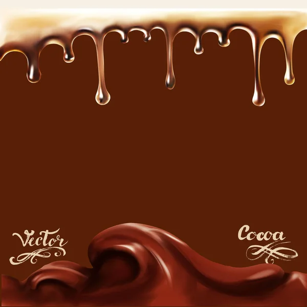 초콜릿 코코아 텍스처 일러스트 — 스톡 벡터