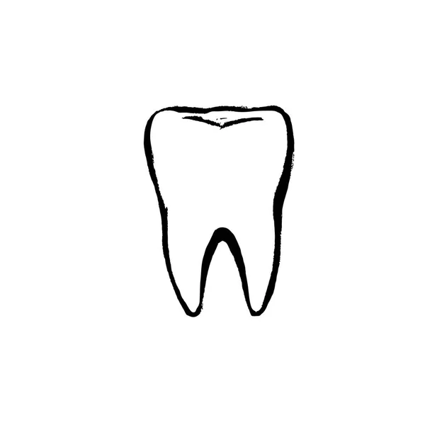 Dente Vetor Ilustração Dentista —  Vetores de Stock