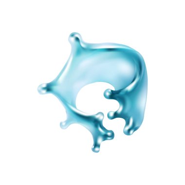 su sıçramasına illüstrasyon, vektör