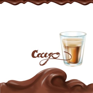 çikolata karamel süt sıçrama 3d damla gerçekçi izole illustr