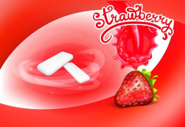 süt ve çilek yoğurt sıçramaları gerçekçi izole vektör düşer