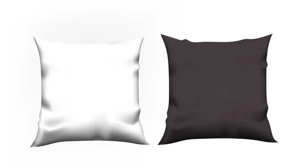 3d travesseiro branco ilustração realista isolado vetor. Modelo —  Vetores de Stock