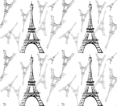 eiffel tower seampless pattern