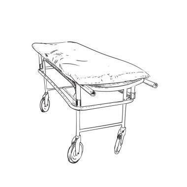 sedye yatak illüstrasyon logo simgesi 