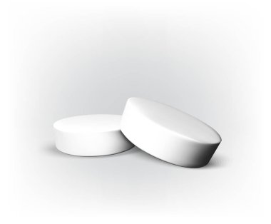 Beyaz hap vektör çizim