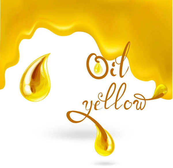Олія Жовта Ілюстрація Вектор — стоковий вектор