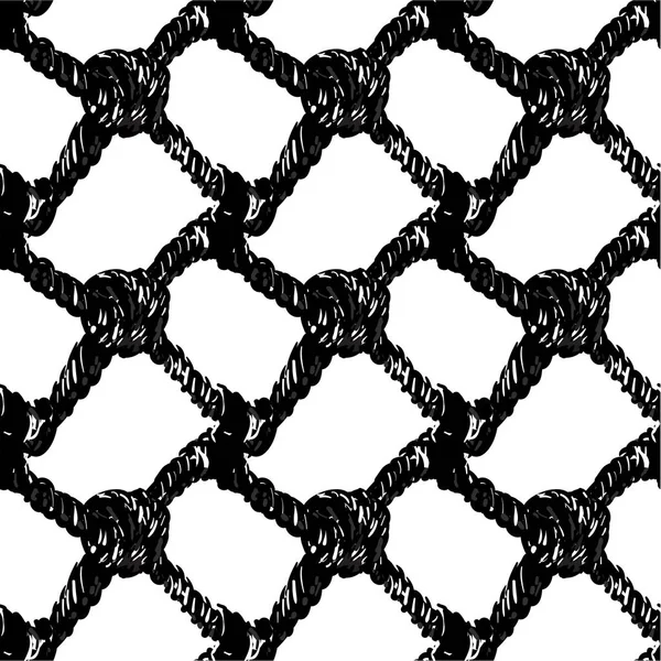 Abstract Seamless Pattern Black White — Stock Vector