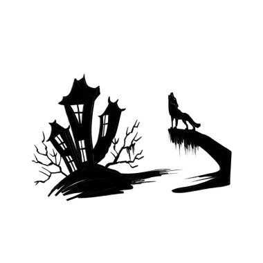 Cadılar Bayramı tebrik kartı kavramı