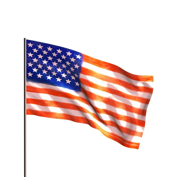 Vlag Van Verenigde Staten Van Amerika — Stockfoto