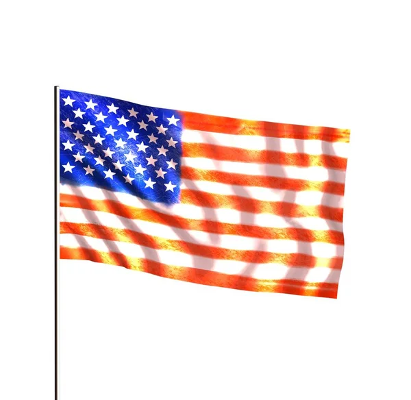 Amerikas Förenta Staters Flagga — Stockfoto