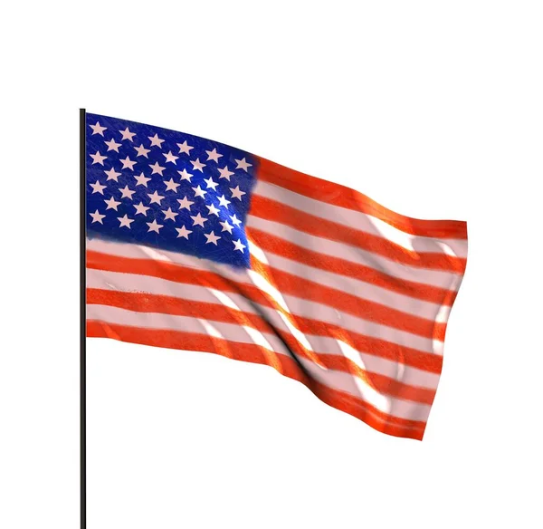 Flagge Der Vereinigten Staaten Von Amerika — Stockfoto