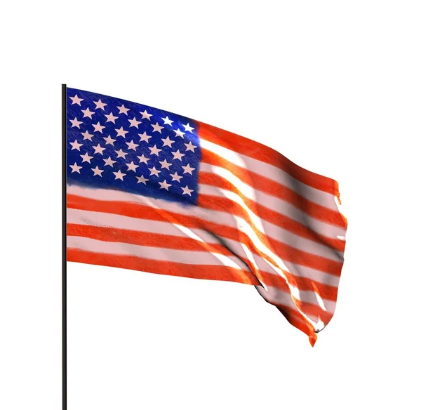Amerikas Förenta Staters Flagga — Stockfoto
