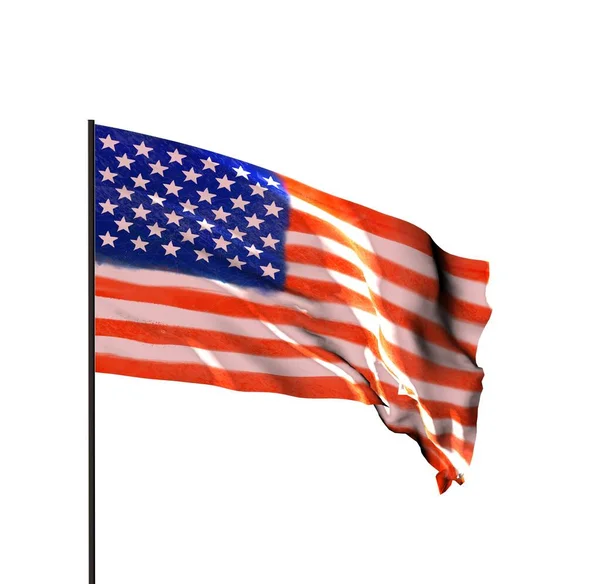 Vlag Van Verenigde Staten Van Amerika — Stockfoto