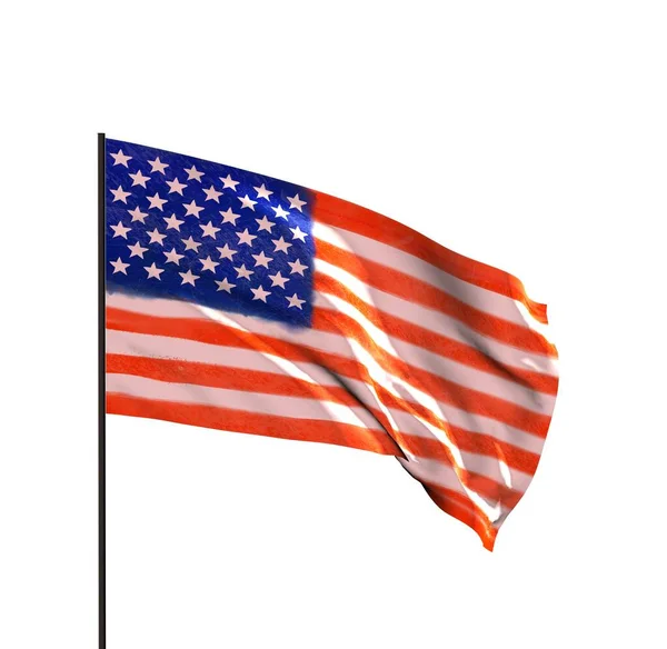 Vlag Van Verenigde Staten Van Amerika — Stockfoto