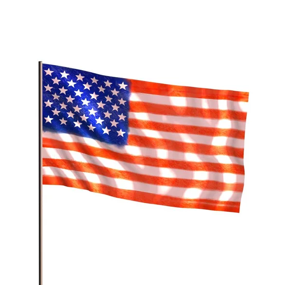 Amerikas Förenta Staters Flagga — Stockfoto