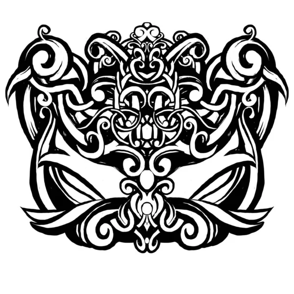 Вінтажний Елемент Дизайну Друку Татуювання Векторні Ілюстрації — стокове фото