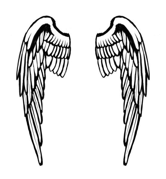 Angel wings illustration icon design — Stock Photo, Image