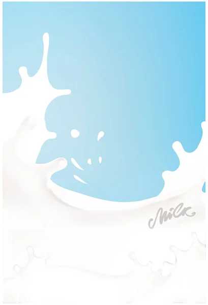 Gouttes de lait vecteur illustration réaliste gouttes — Photo
