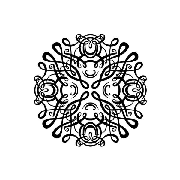 Prydnad Mandala illustration ram som — Stockfoto
