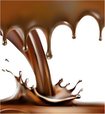  süt izole illüstrasyon vektörü sıçratır