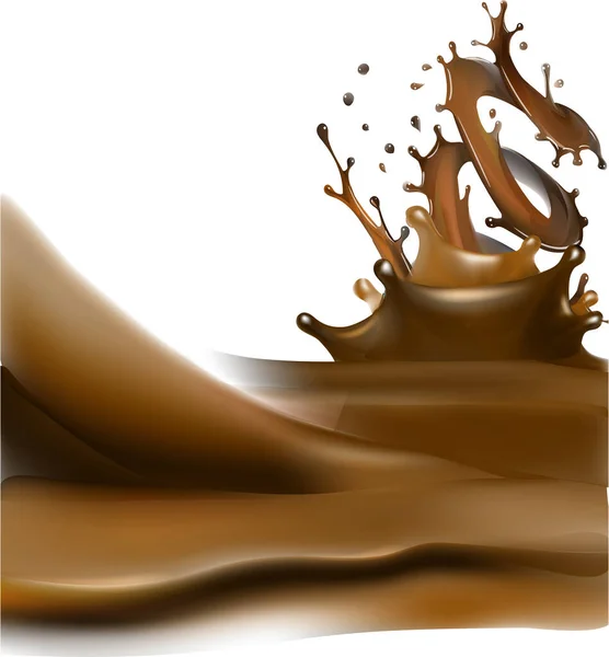 Milk Splashes Isolated Illustration Vector — Stock Vector