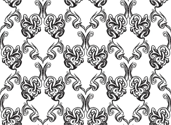 Décor Cadre Vintage Motif Illustration — Image vectorielle