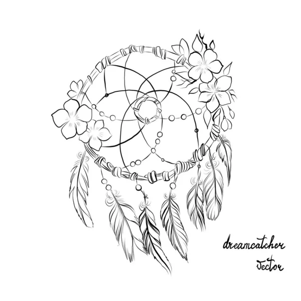 Dreamcatcher Λογότυπο Υφή Εικονίδιο Φόντο Ακουαρέλα — Διανυσματικό Αρχείο