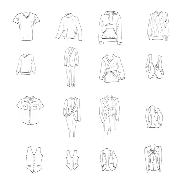 Set Clothing Vector Illustration — 图库矢量图片