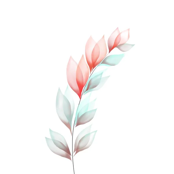 Watercolor Flowers Template Frame Vignette Invitation Illustration — Stock Photo, Image