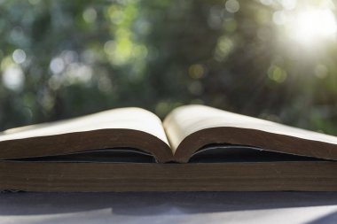 Ekle metin için tablo ve kopya yer kitap yığını.