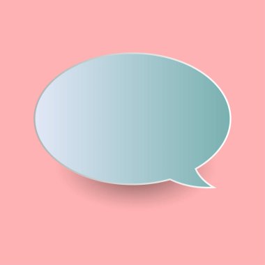 Vektör konuşma balonları çıkartmaları. Boş boş konuşma balonları