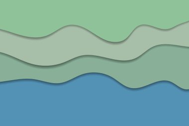 Bir dalga gibi yırtık kağıt. Yırtık kağıdın vektörü. Kağıt oldu 