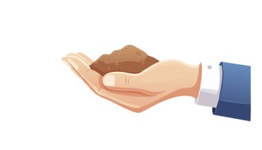 Toprağın ve filizlenmenin gerçeküstü görüntüsü büyümeyi ve doğayı simgeliyor.