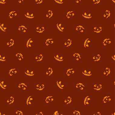 Kırmızı gözleri vektörde parlayan. Haloween seamless modeli.