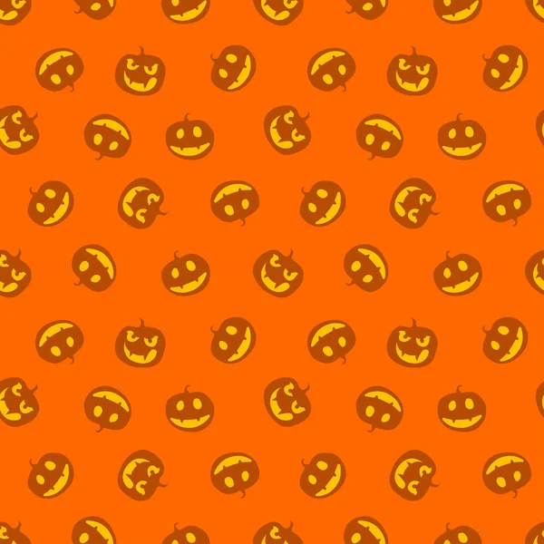 Kabaklar seamless modeli. Mutlu haloween. Vektör çizim.
