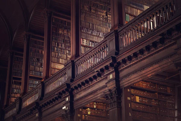 Dublino Irlanda Luglio 2018 Long Room Nella Trinity College Library — Foto Stock