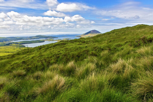 Connemara National Park. View from the Lower Diamond Hill. Letterfrack. Ireland