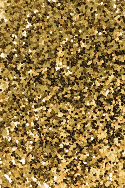 Guld Abstrakt Glitter Bakgrund Närbild — Stockfoto