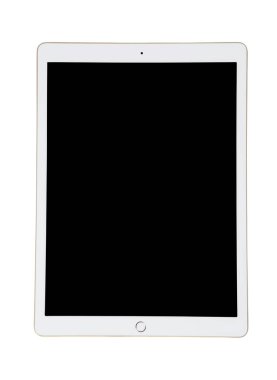 Beyaz Ipad tablet ile resminizi için siyah ekran