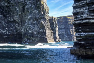 Uçuruma Moher, Branaunmore deniz yığını, County Clare, İrlanda