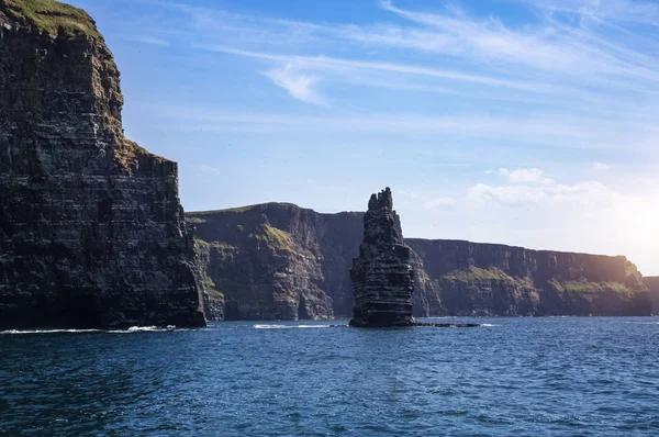 Klipporna Moher Branaunmore Havet Stack County Clare Irland — Stockfoto