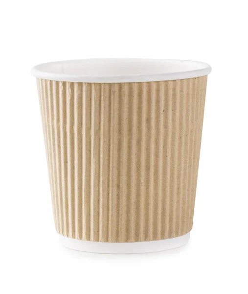 Экологичная одноразовая бумажная чашка — стоковое фото