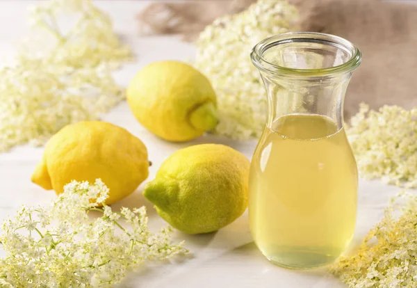 Elderflower 시럽 — 스톡 사진