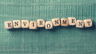 Kelime ortamı ile harf küpleri.