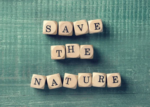 Kelime ile harf küpleri doğayı kurtarmak