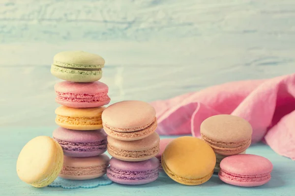 Farbenfrohe Macarons — Stockfoto