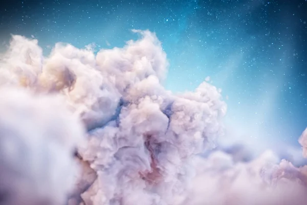 Dessus Des Nuages Illustration Inhabituelle Nuages Fantastiques — Photo