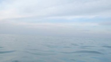 Bir kişinin POV. Su üzerinde kalmaya çalışan bir kişinin birinci şahıs görünümü. Düşük görüş açısı. Su yüzeyine yakın 4k video görüntüleri