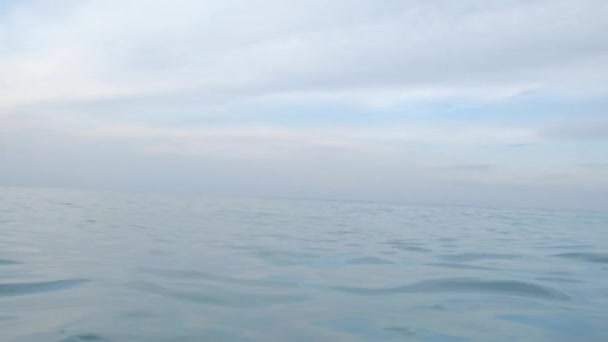 Pov Person Afloat First Person View Person Trying Stay Water — Stock Video