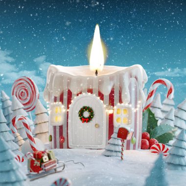 İnanılmaz Noel mumu